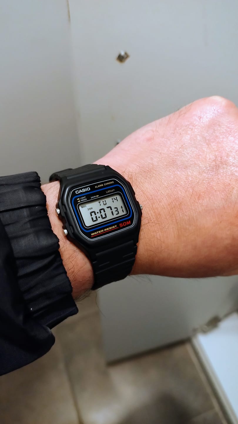 Customer photo review of Reloj Casio Vintage W-59-1VQD Azul/Negro