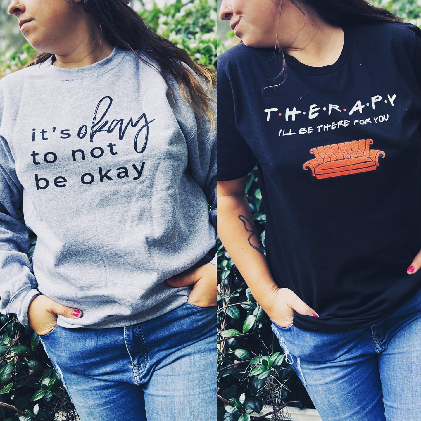 Customer photo review of Friends Font Therapy T-Shirt