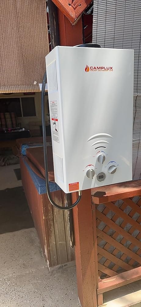 Customer photo review of Camplux Pro Portable Water Heater
