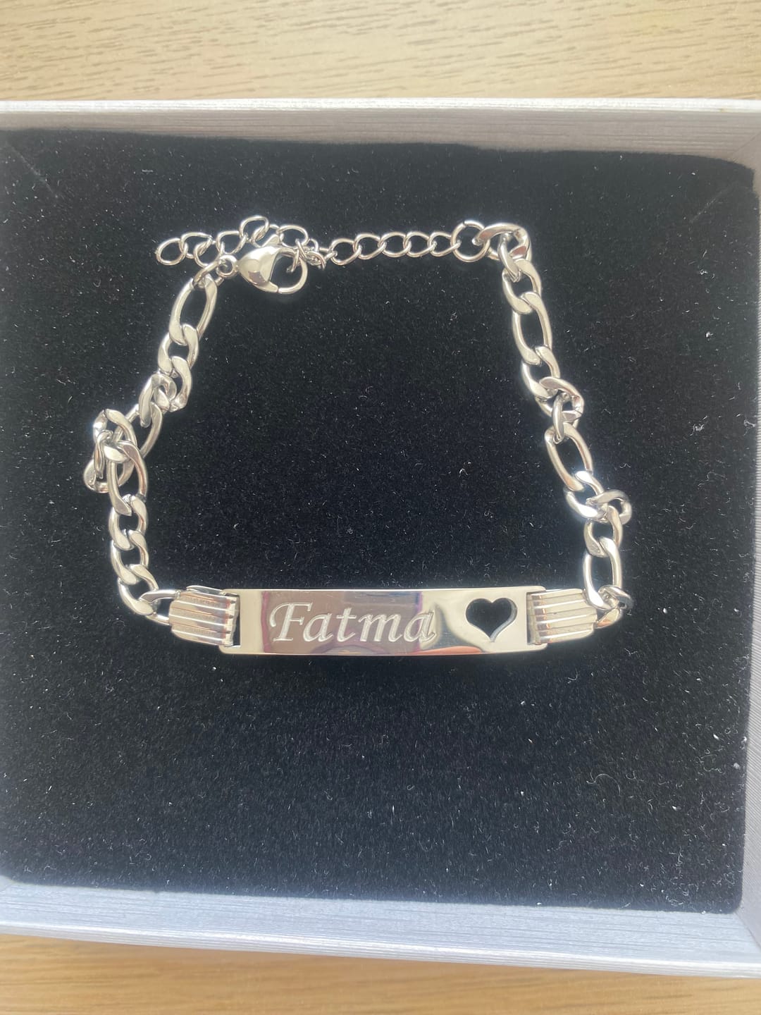 Customer photo review of Gourmette Prénom Enfant