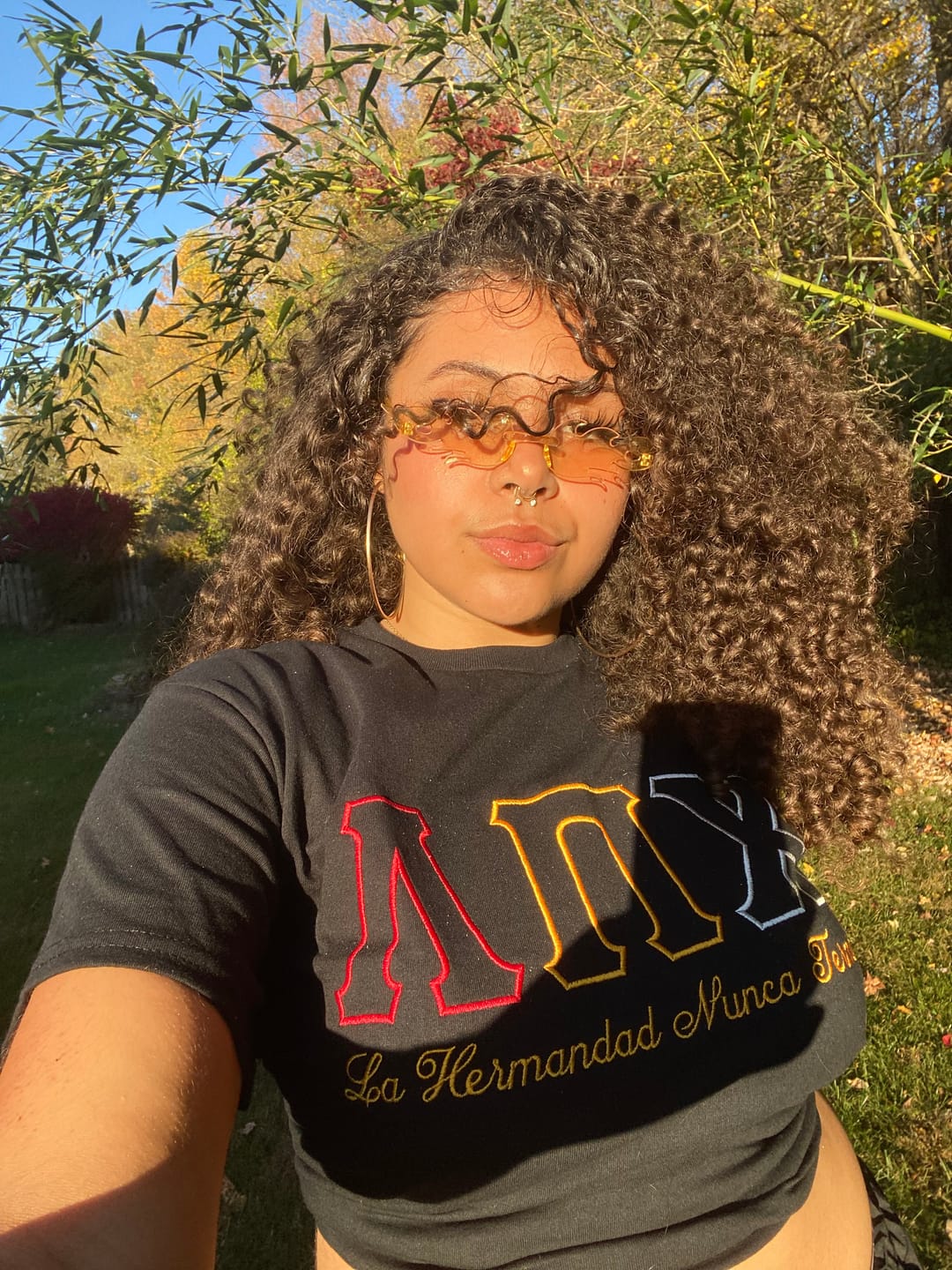 Customer photo review of LPC Minimalist Stitched Letter Tee