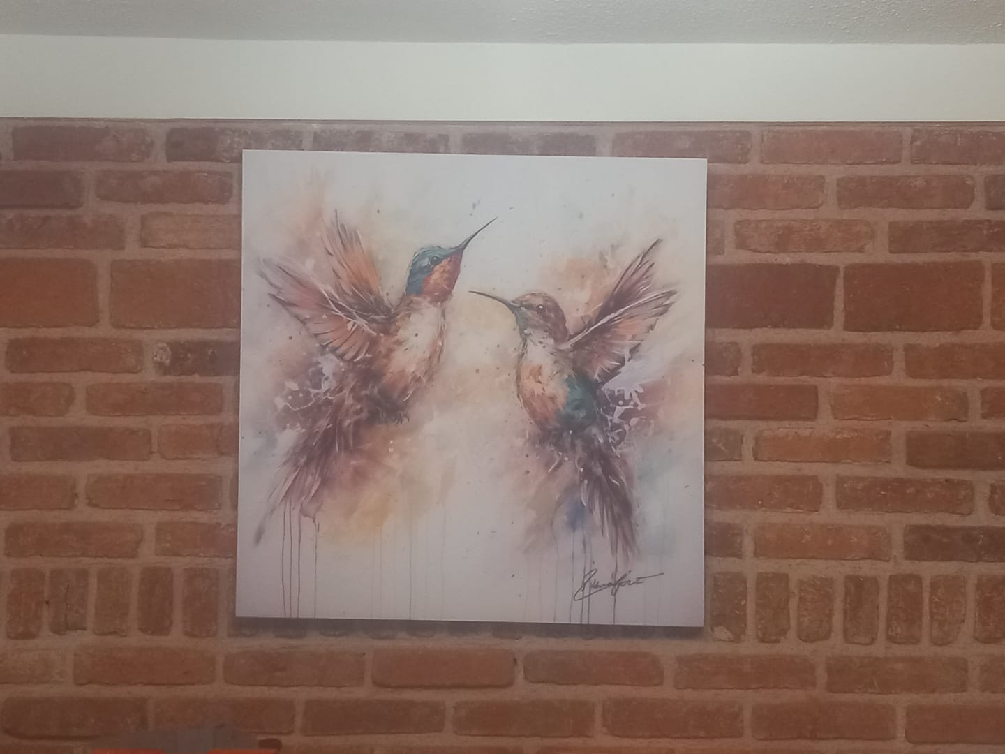 Customer photo review of Danza Amorosa de Colibríes