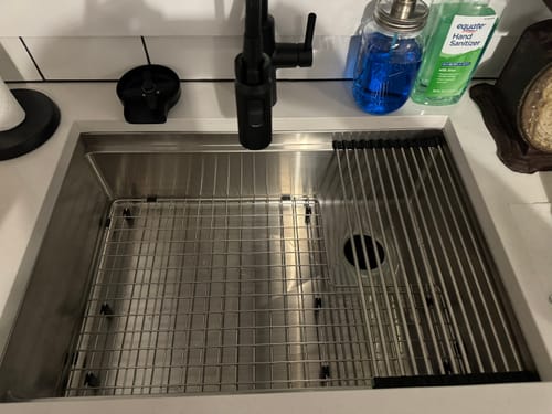 Customer photo review of 28" Workstation Sink - 8" Depth - Single Bowl - Offset Drain Right (5LS28R-8)