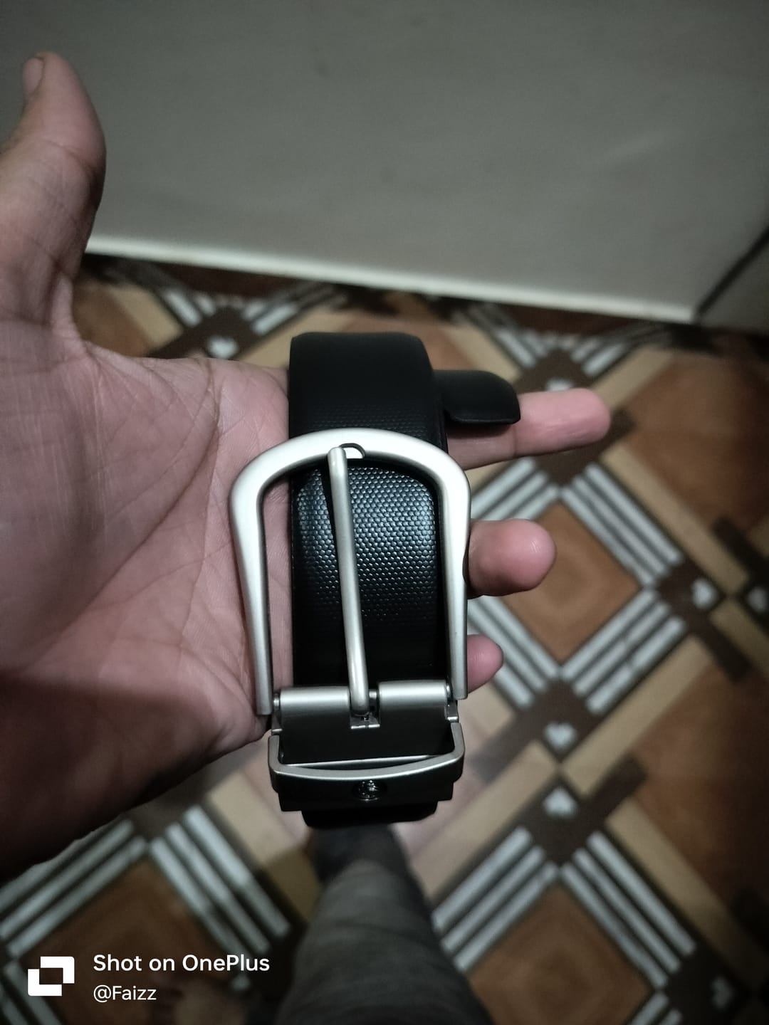 Customer photo review of Bacca Bucci Reversible Genuine Leather Formal Dress Belts