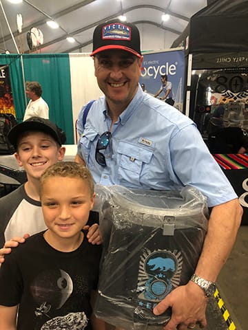 Customer photo review of 32 Can Cooler & Seat