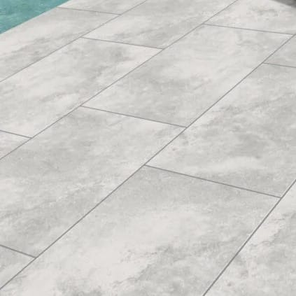 Customer photo review of Limestone Sky - Grey Porcelain Paving Tiles - 900 x 600 x 20mm