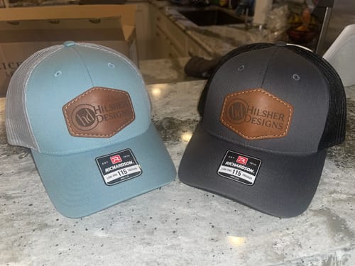 Customer photo review of Richardson 115 Custom Leather Patch Hat