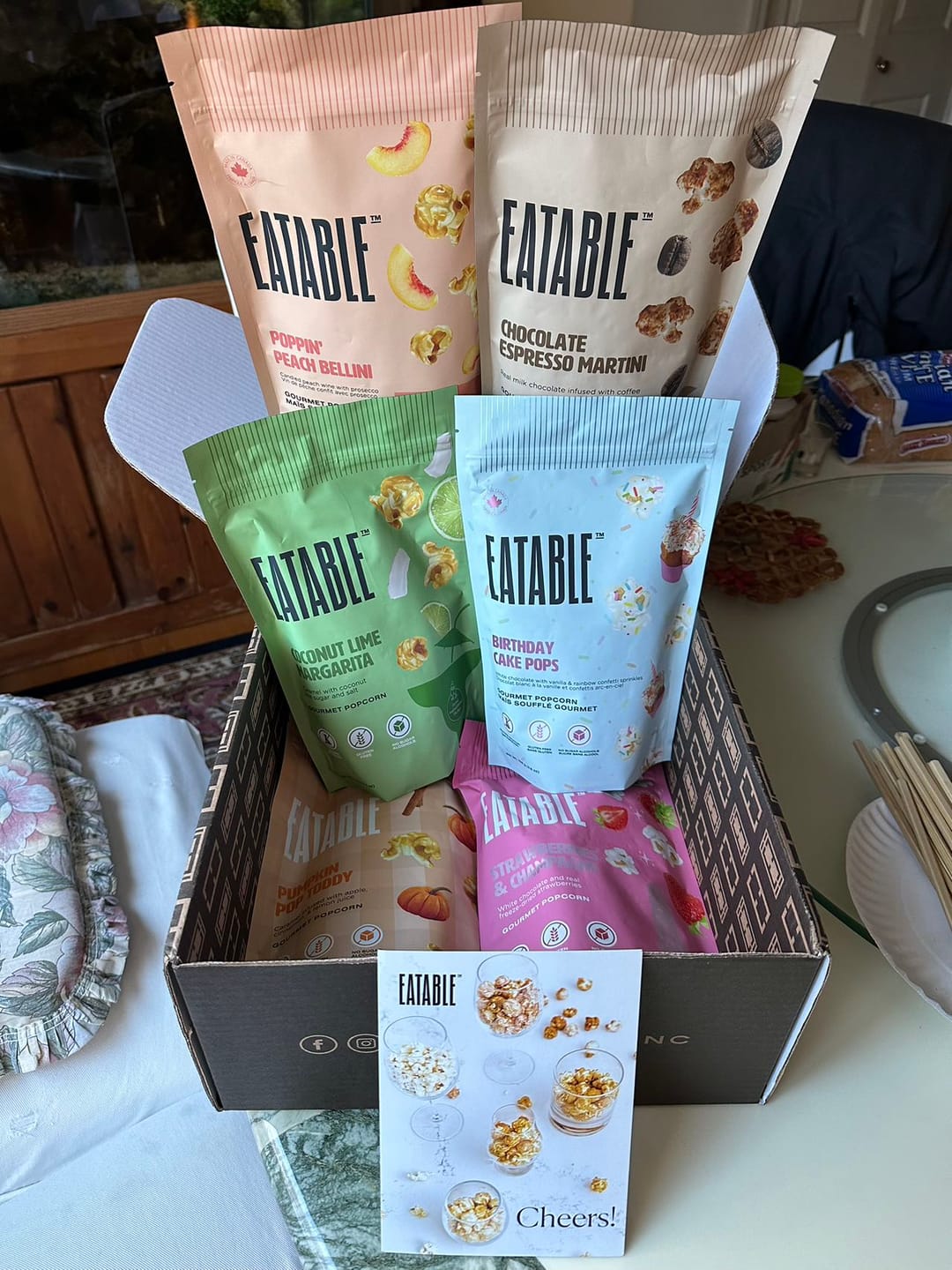 Customer photo review of Birthday Cake Pops (3.8oz) - White Chocolate Kettle Corn