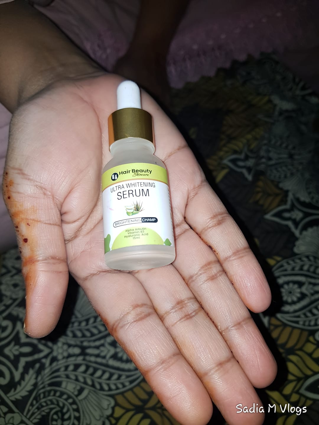Customer photo review of Ultra Whitening Serum