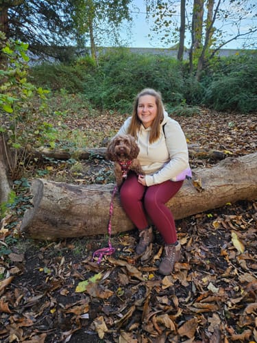 Customer photo review of Walkies Ready Leggings - Mulberry
