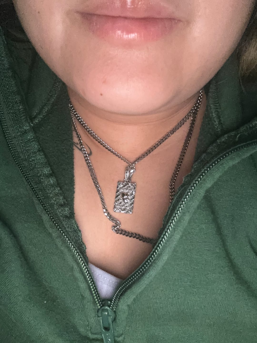 Customer photo review of LAUGH NOW, DIE LATER PENDANT