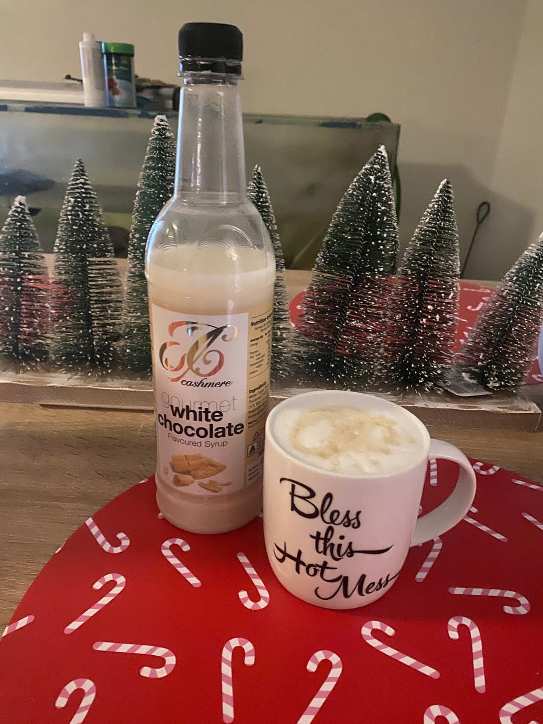 Customer photo review of White Chocolate Coffee Syrup