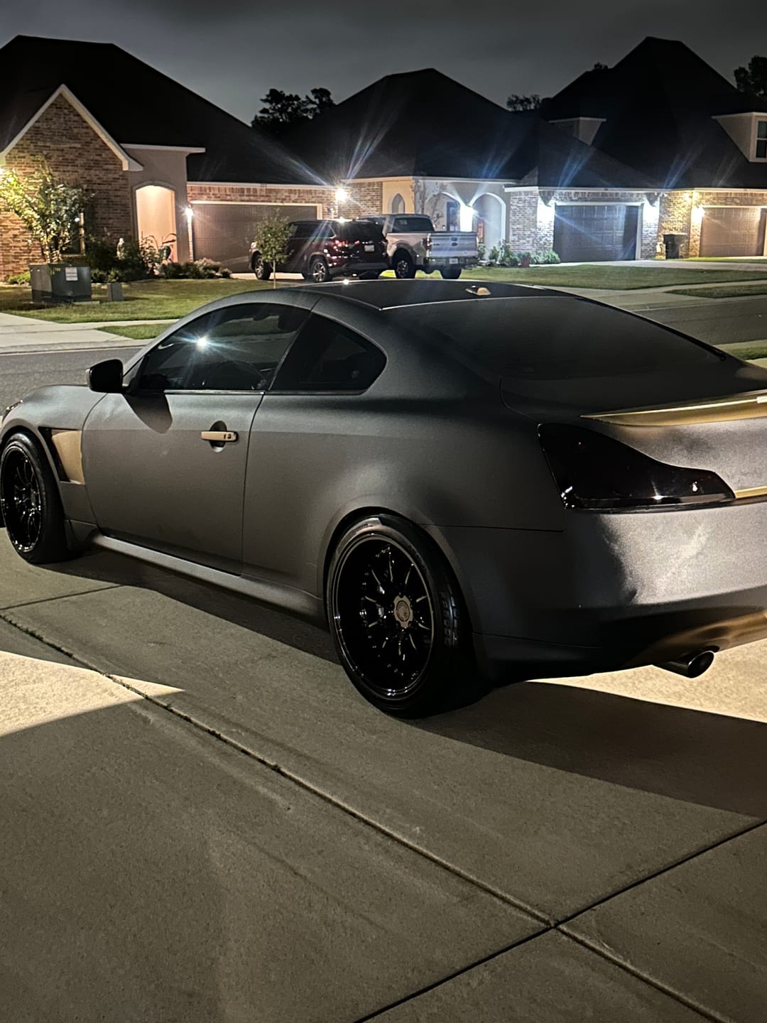 Customer photo review of Deep Black Headlight Film with Air Channel Paper Liner