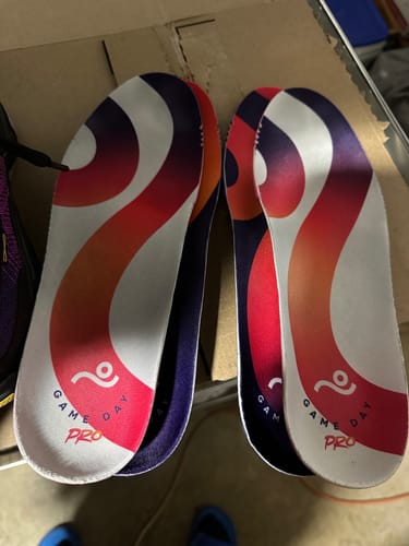 Customer photo review of Game Day Pro Insoles