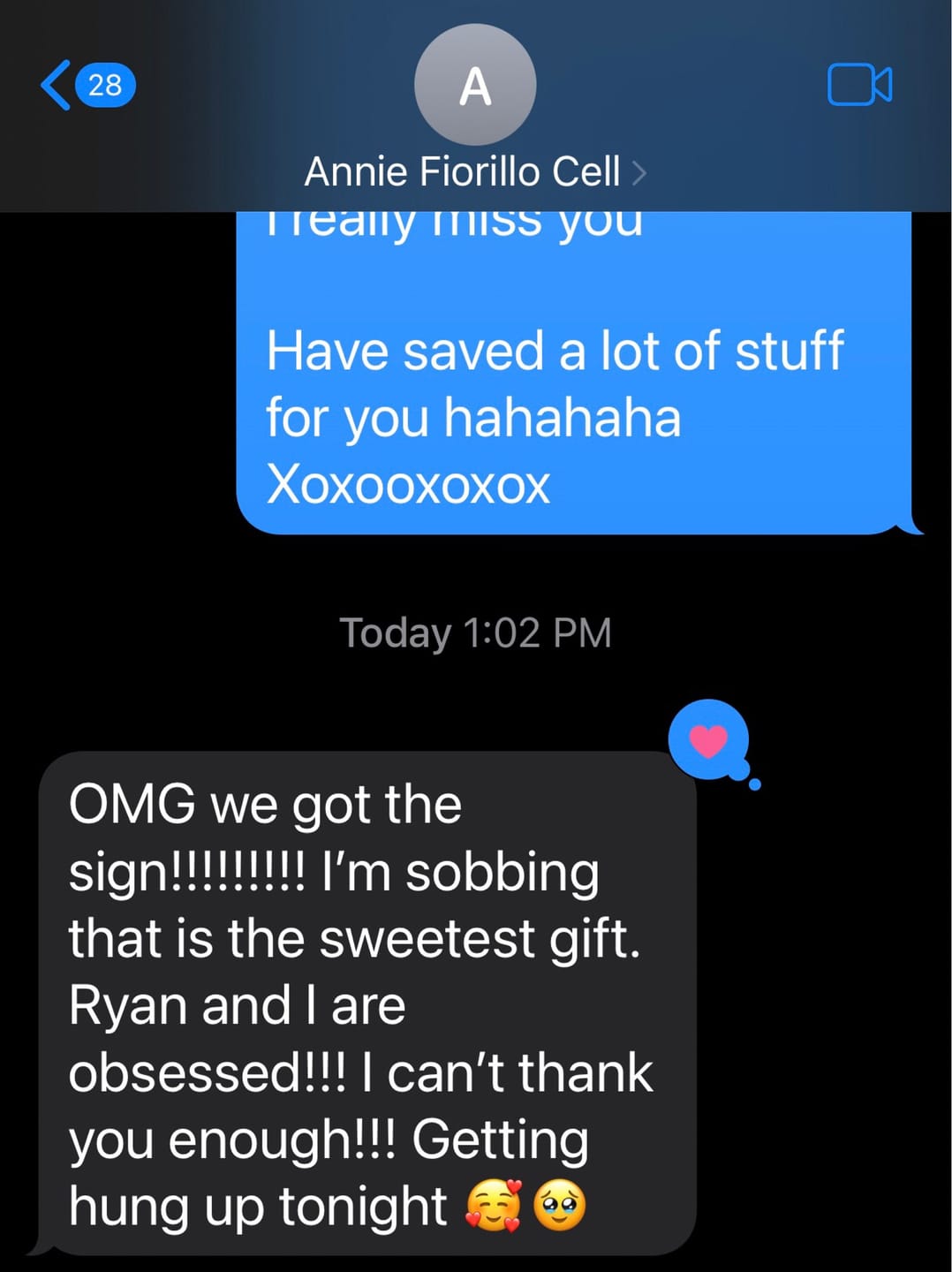 Customer photo review of Personalized Heart Map Print