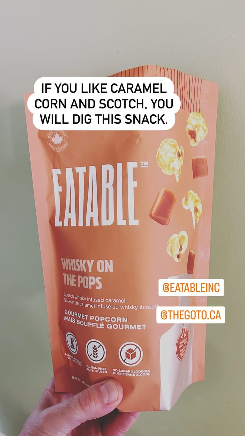 Customer photo review of Whisky on the Pops (4.4oz) - Scotch Infused Caramel Popcorn