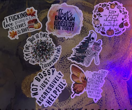 Customer photo review of STICKER CLUB | Monthly Subscription