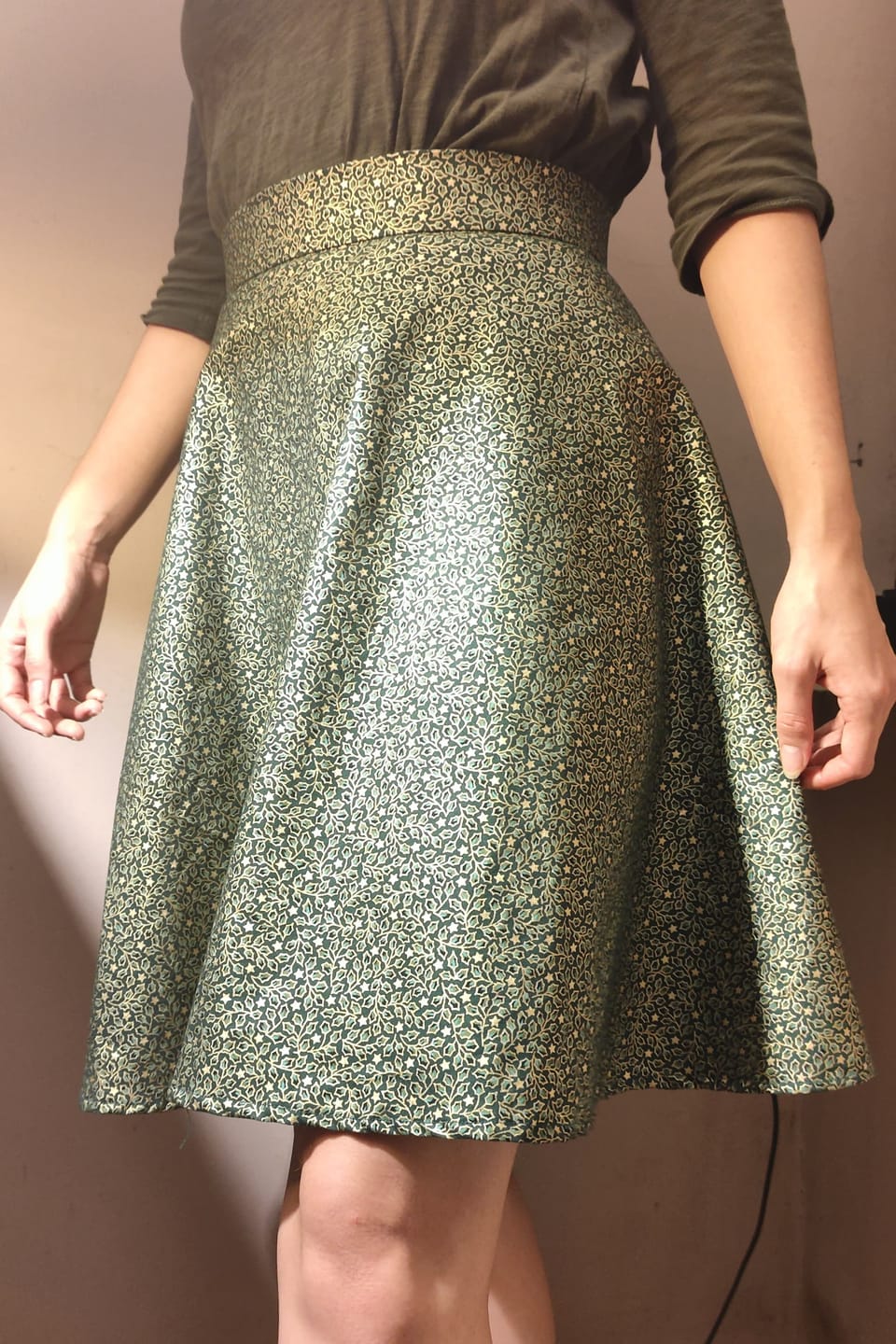Customer photo review of Christmas Holly Cotton Fabric