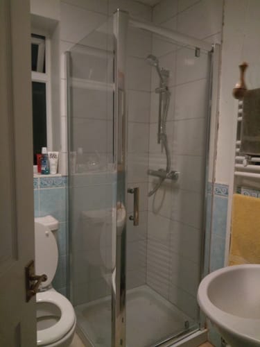 Customer photo review of ShowerWorX Atlantic 760mm Side Panel - 6mm Glass