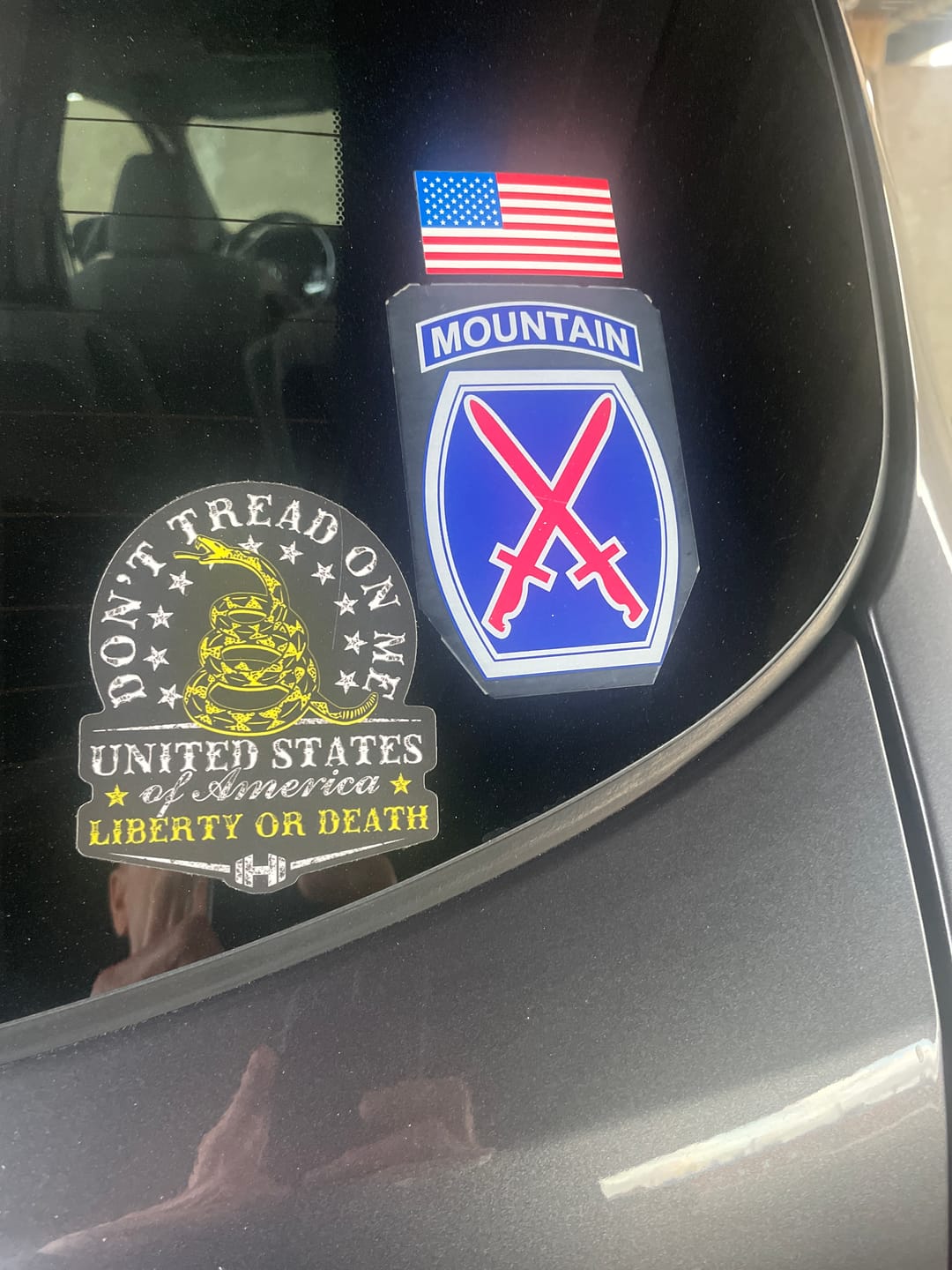 Customer photo review of Don't Tread on Me Decal