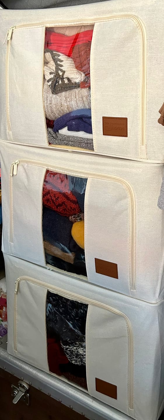 Customer photo review of Caja Organizadora de Tela Diseño Estructural Milhome