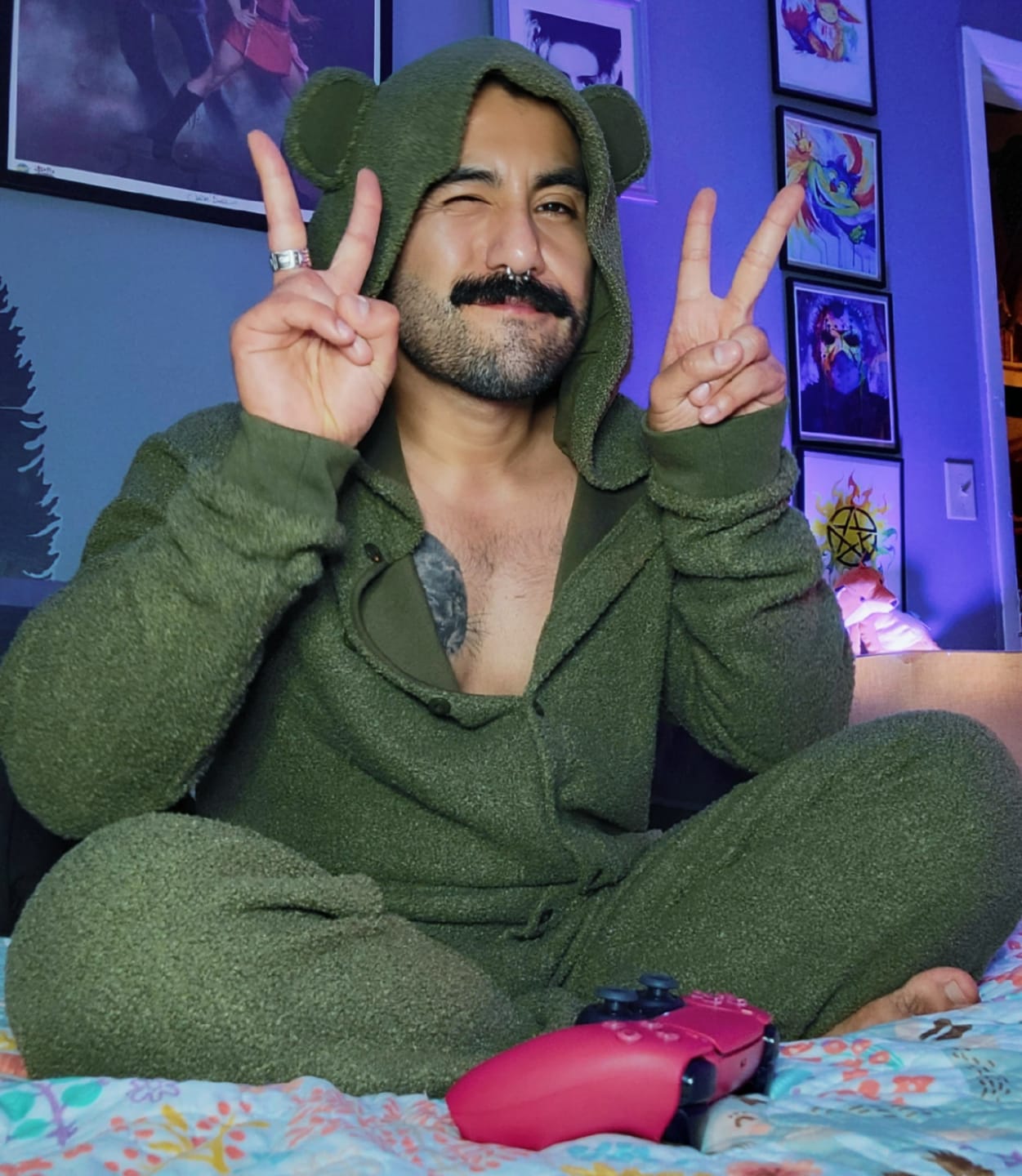 Customer photo review of The KOZY Bear Union Suit // LUCK