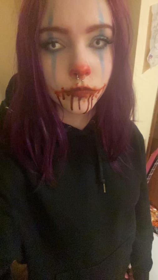 Customer photo review of Halloween Whiteout Prescription Colored Contact Lenses