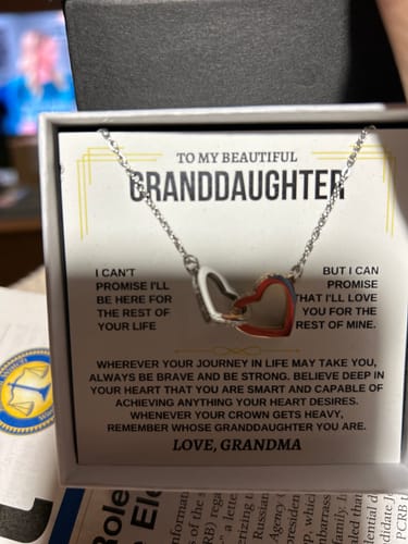 Customer photo review of [ALMOST SOLD OUT] To My Granddaughter - Love Grandma - Beautiful Gift Set - SS117GM