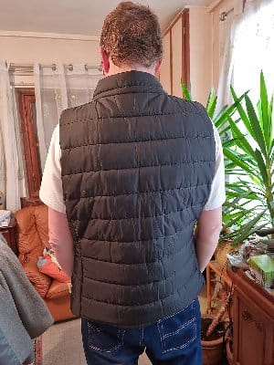 Customer photo review of Veste Chauffante Confort sans Manches (+Batterie Offerte)