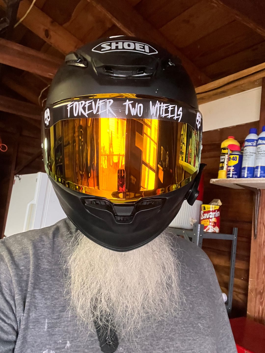 Customer photo review of FOREVER TWO WHEELS HELMET VISOR
