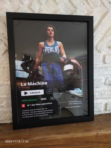 Customer photo review of Poster Netflix - Affiche personnalisée
