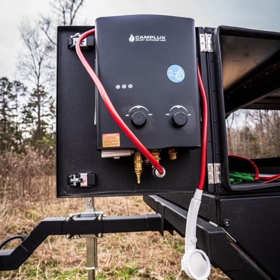 Customer photo review of Camplux AY132B 5L Portable Gas Propane Water Heater with Folding Handle, Tankless LPG Gas Boiler,For Outdoor Camping Shower RV