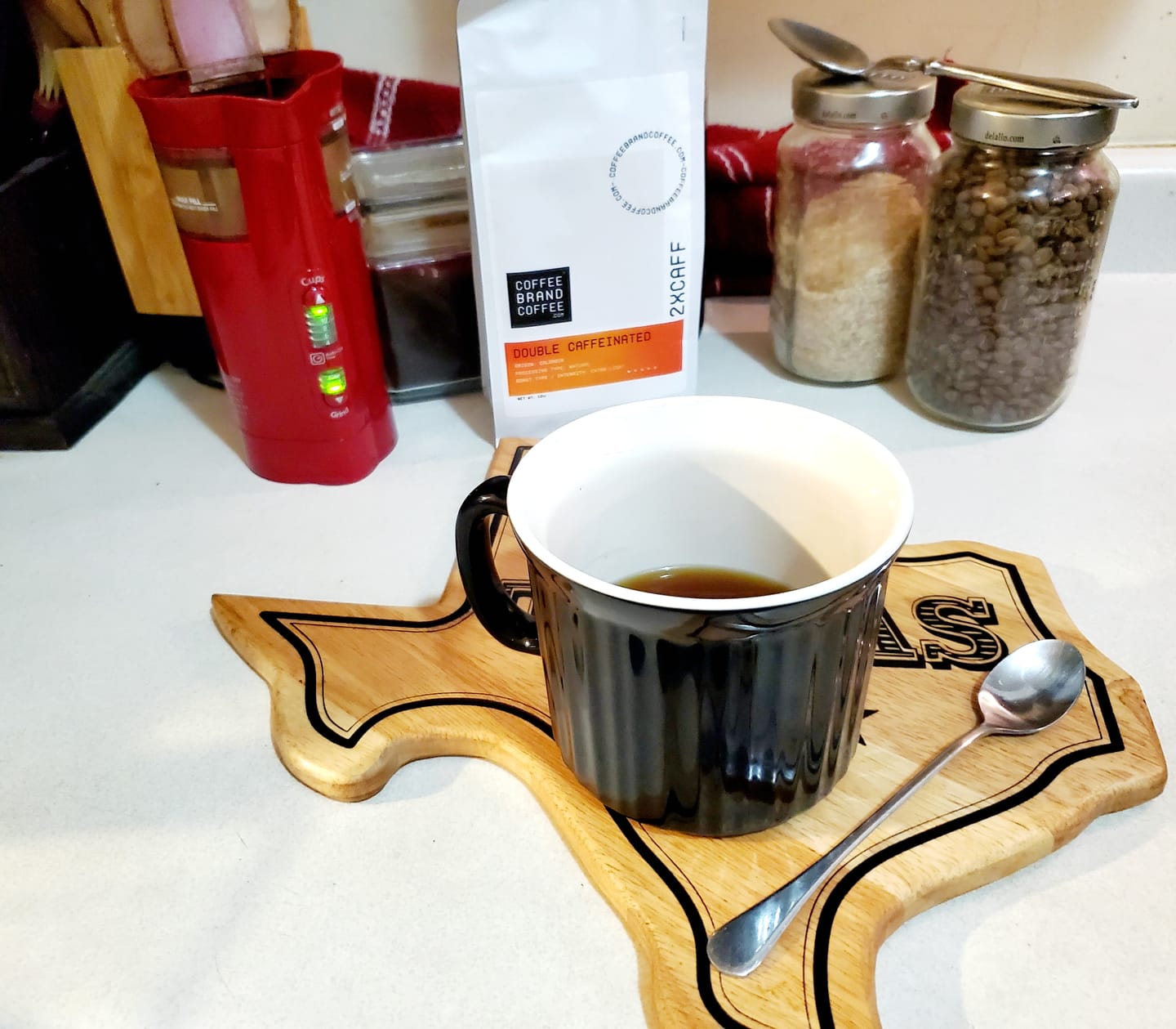Customer photo review of Double Caffeinated Coffee - High Caffeine Coffee
