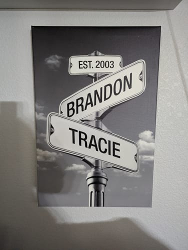Customer photo review of Gallery Wrap 1.5” Thickness