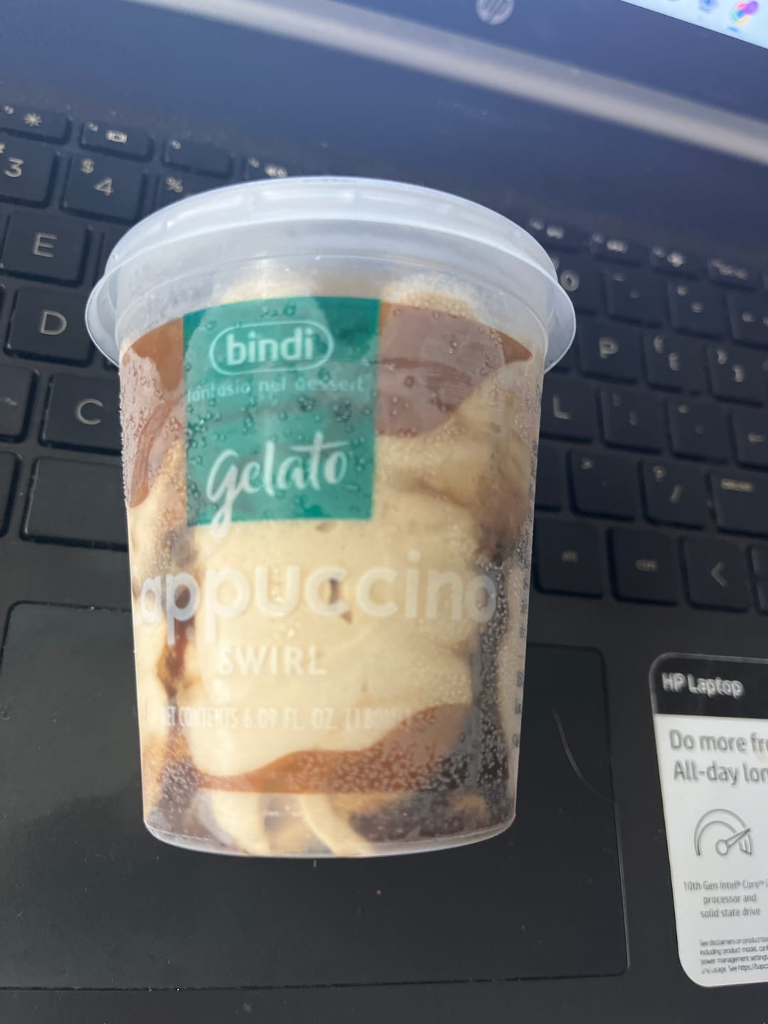 Customer photo review of Swirl Cappuccino Gelato Cup  SKU:0628