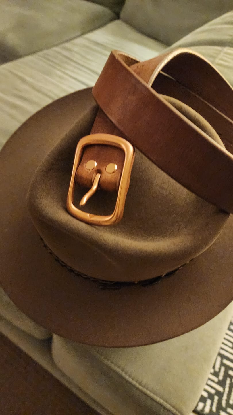 Customer photo review of The Patina King Belt