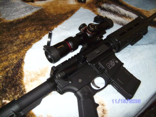 Customer photo review of Sniper VT1-5X24FFPL First Focal Plane (FFP) Scope with Red/Green Illuminated Reticle