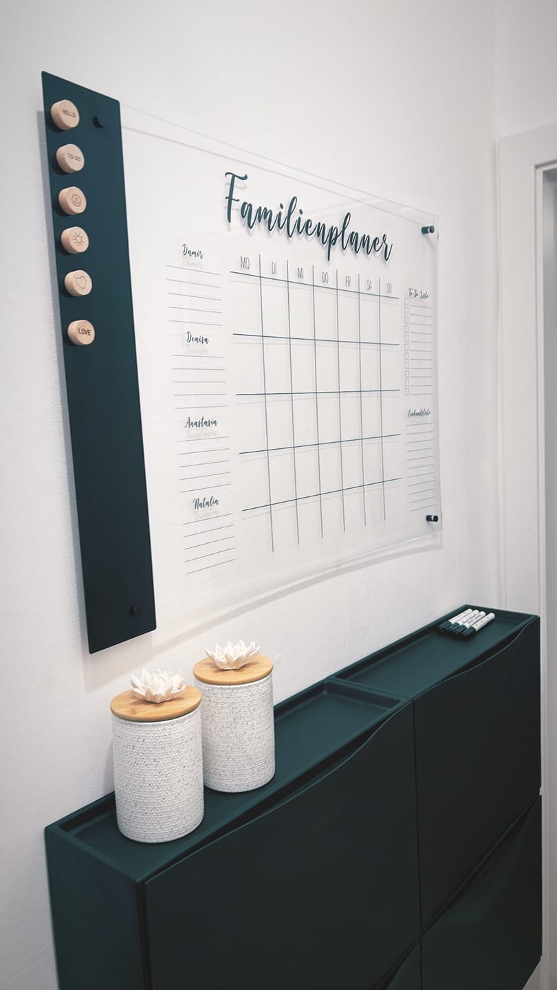 Customer photo review of Familienplaner für 4 Personen mit Magnetboard