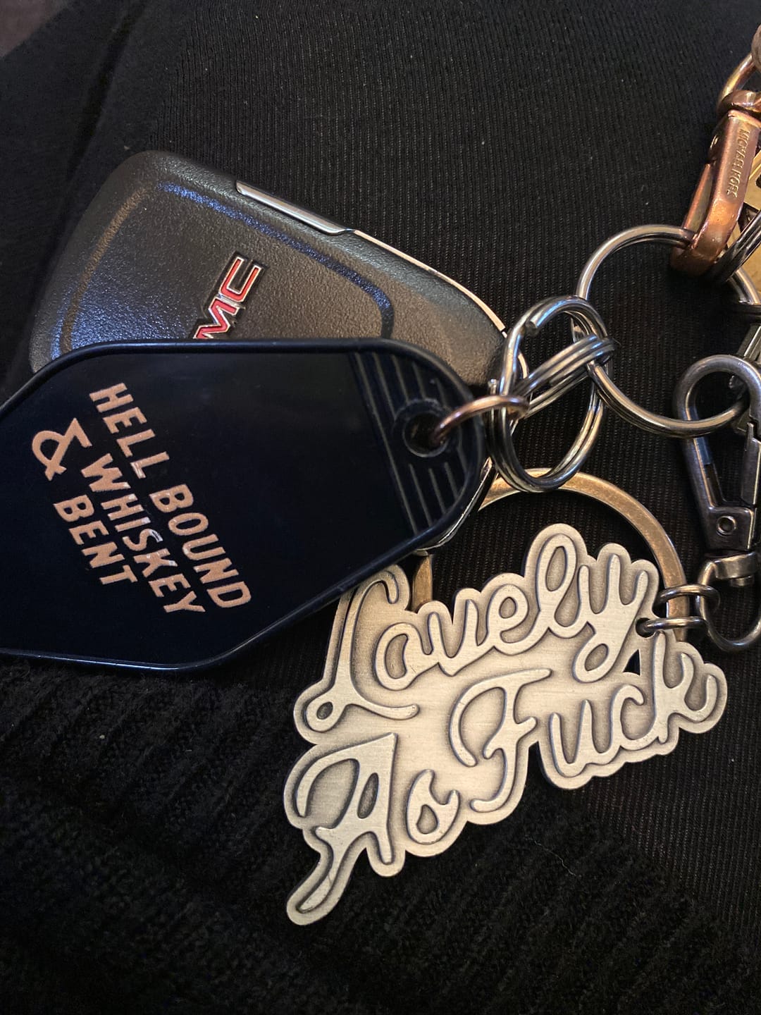 Customer photo review of Lovely Silver Keychain