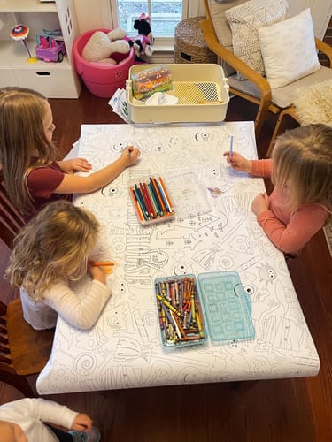 Customer photo review of Haunted House Coloring Sheet