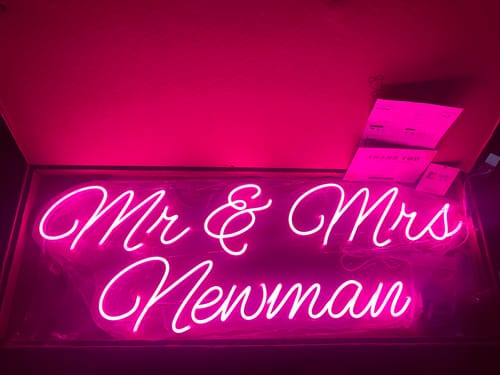 Customer photo review of Custom Neon Signs