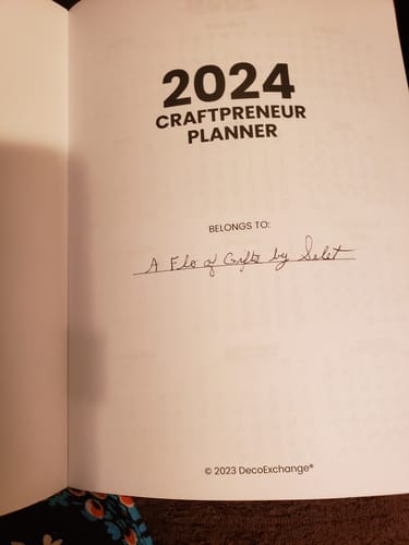 Customer photo review of 2024 Craftpreneur Design Planner by Damon Oates