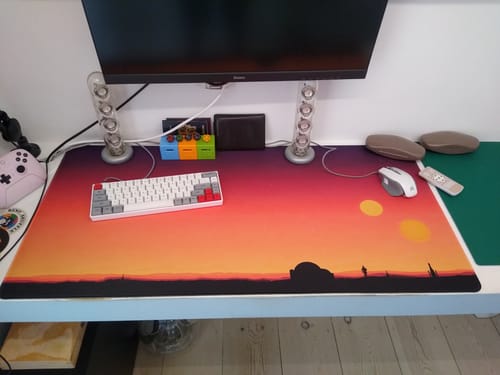 Customer photo review of XXXXL Extended Max Custom Mousepad