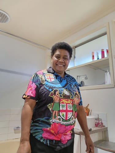 Customer photo review of Custom Fiji Polo Shirt Alluring Polynesia and Tropical Flowers LT13