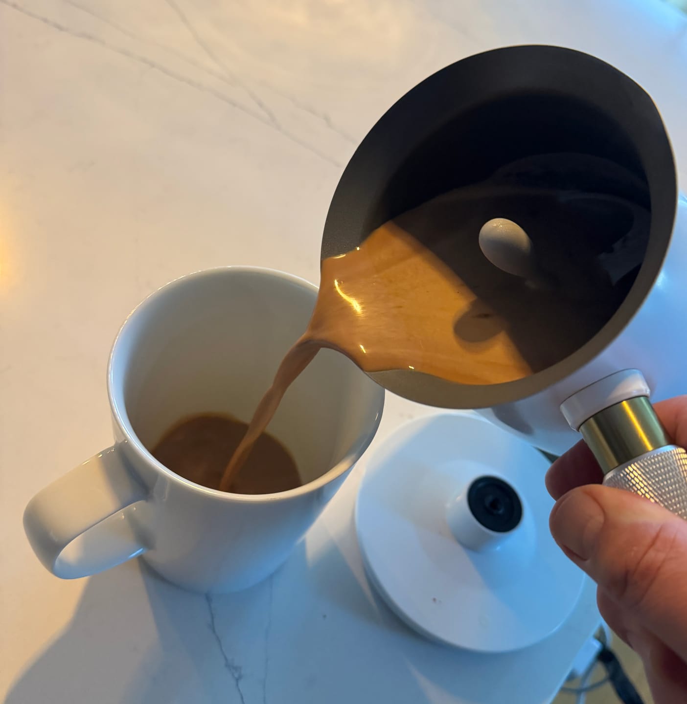 Customer photo review of Pumpkin Spice Hot Chocolate Flakes