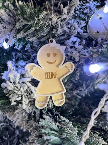 Customer photo review of Gingerbread Christmas Bauble