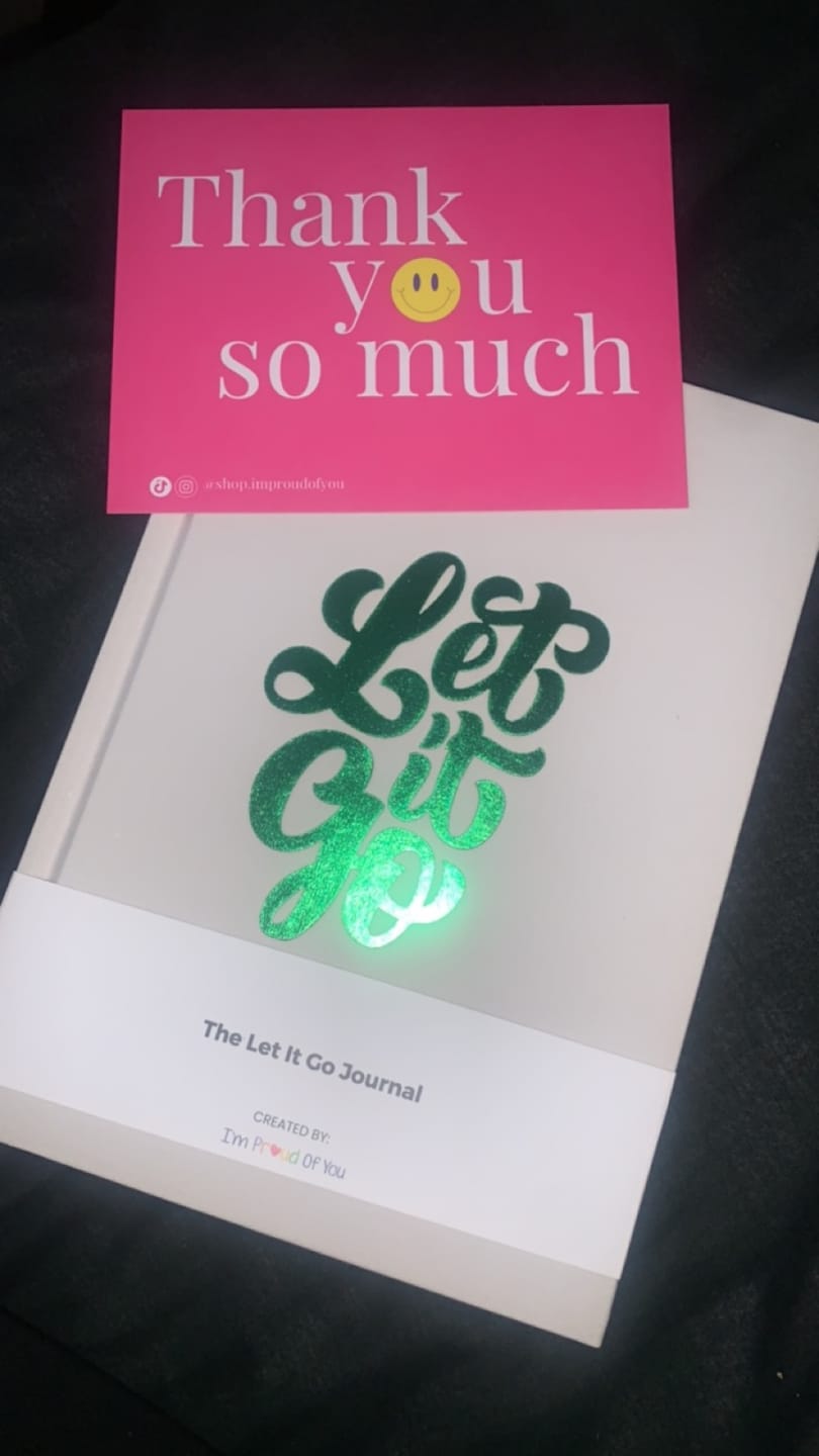 Customer photo review of Let It Go Journal