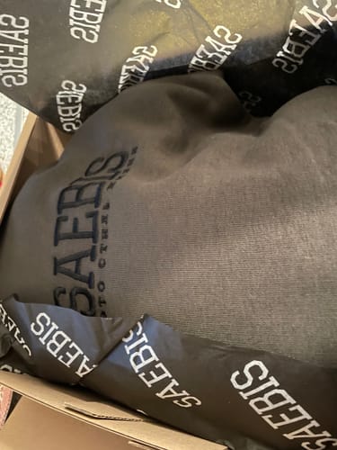 Customer photo review of Lifestyle Herren Hoodie khaki mit Stickerei by SAEBIS®