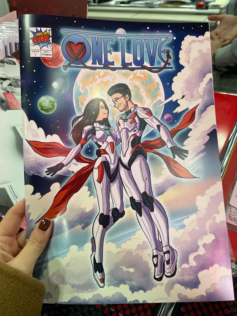 Customer photo review of Custom Comic Book – Turn Your Story Into a Fully Illustrated Comic
