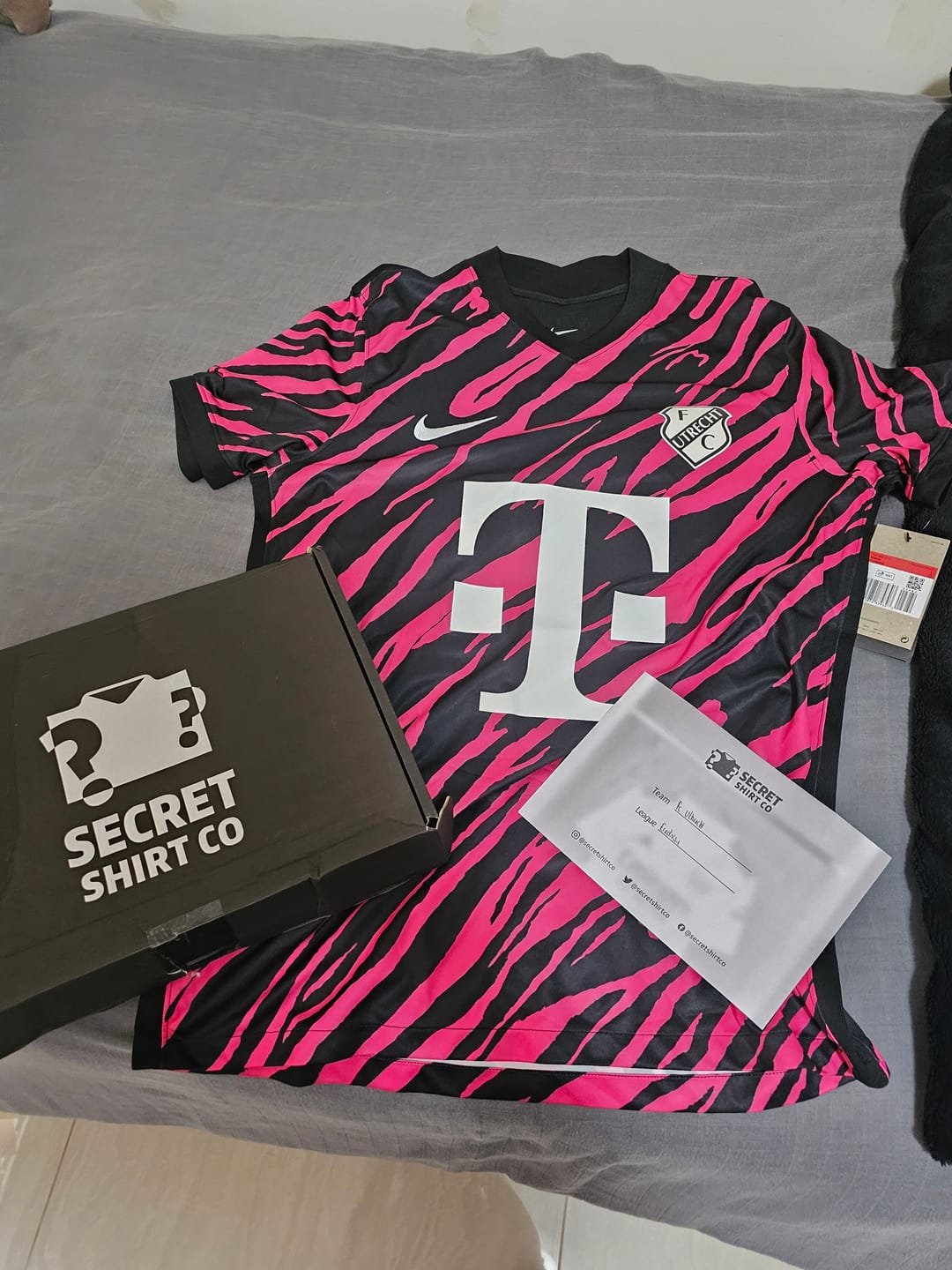Customer photo review of Mens Secret Football Shirt